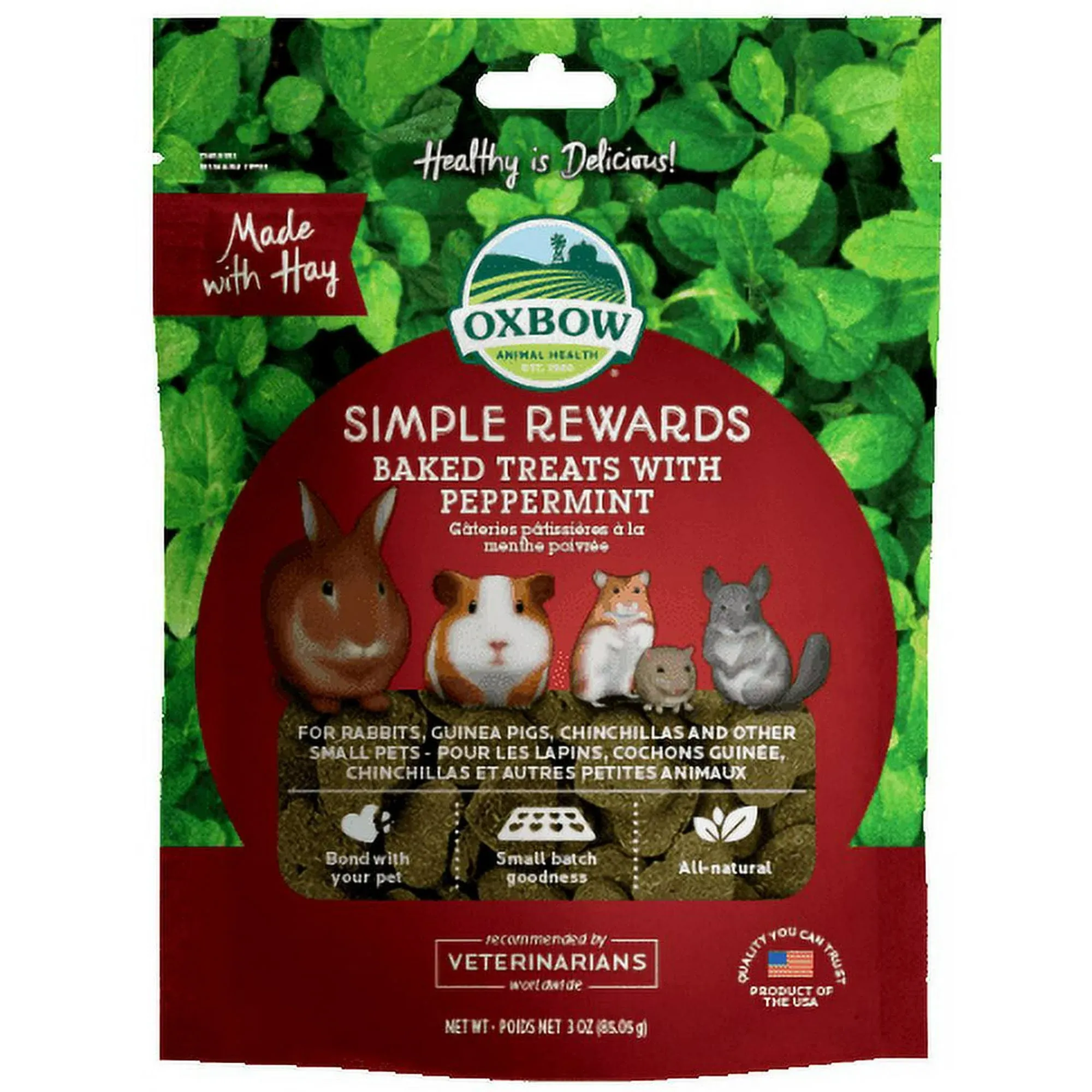 Oxbow Simple Rewards Baked Treats with Peppermint