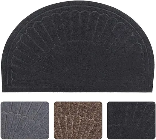 Morning View Half Circle Rug Half Round Door Mat Outdoor Rubber Door Mats ...