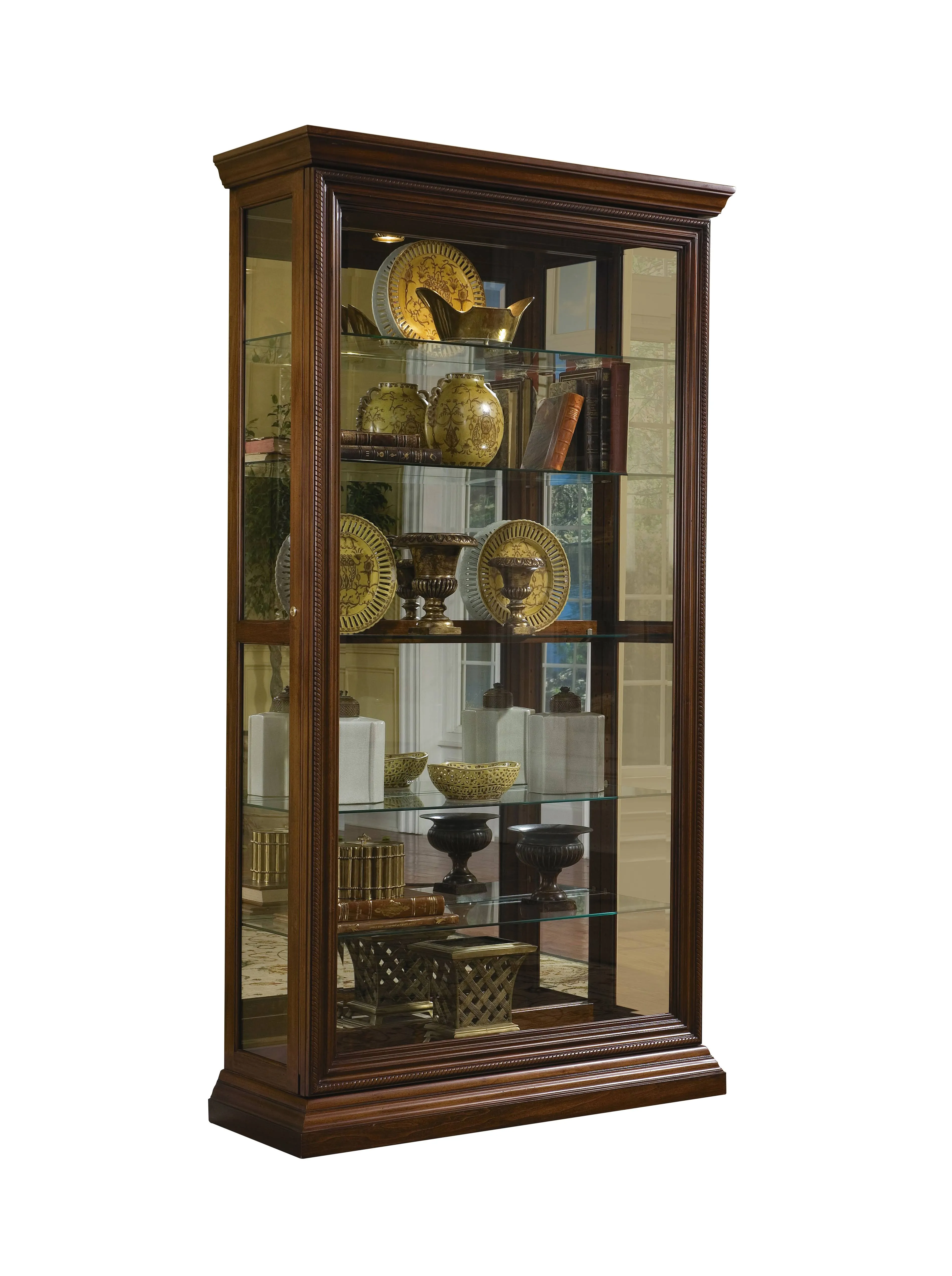 Pulaski Edwardian Two Way Sliding Door Curio