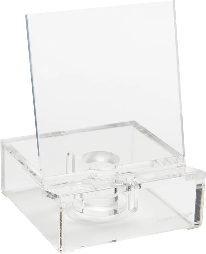 RUSSELL+HAZEL Acrylic Phone Bloc Holder, Desktop Organization and Office Supplies, 4” W x 4” L x 5.5” H, 1-Count, Clear (62857)