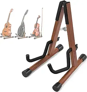 Donner Ukulele Stand Wooden for Violin/Ukulele/Mandolin A-Frame, Handmade from ...