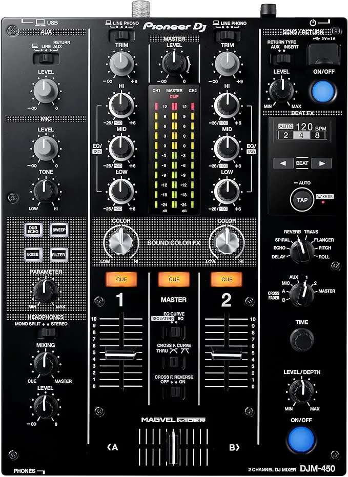 Pioneer DJ DJM-450 2-channel DJ Mixer