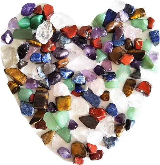 Mina Heal Chakra Stones Collection, Tumbled and Well Polished Healing Crystals ...