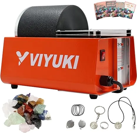 Professional Electric Kids Rock Stone Tumbler Kit 3LB Rock Polisher - ...