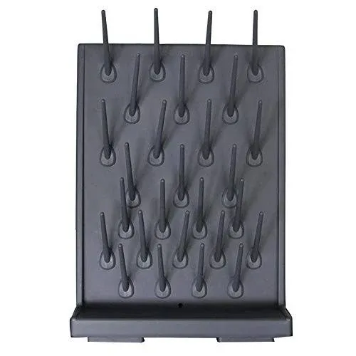 INTBUYING Black 27 Pegs Wall Desk Drying Rack NEW Education Frame Support