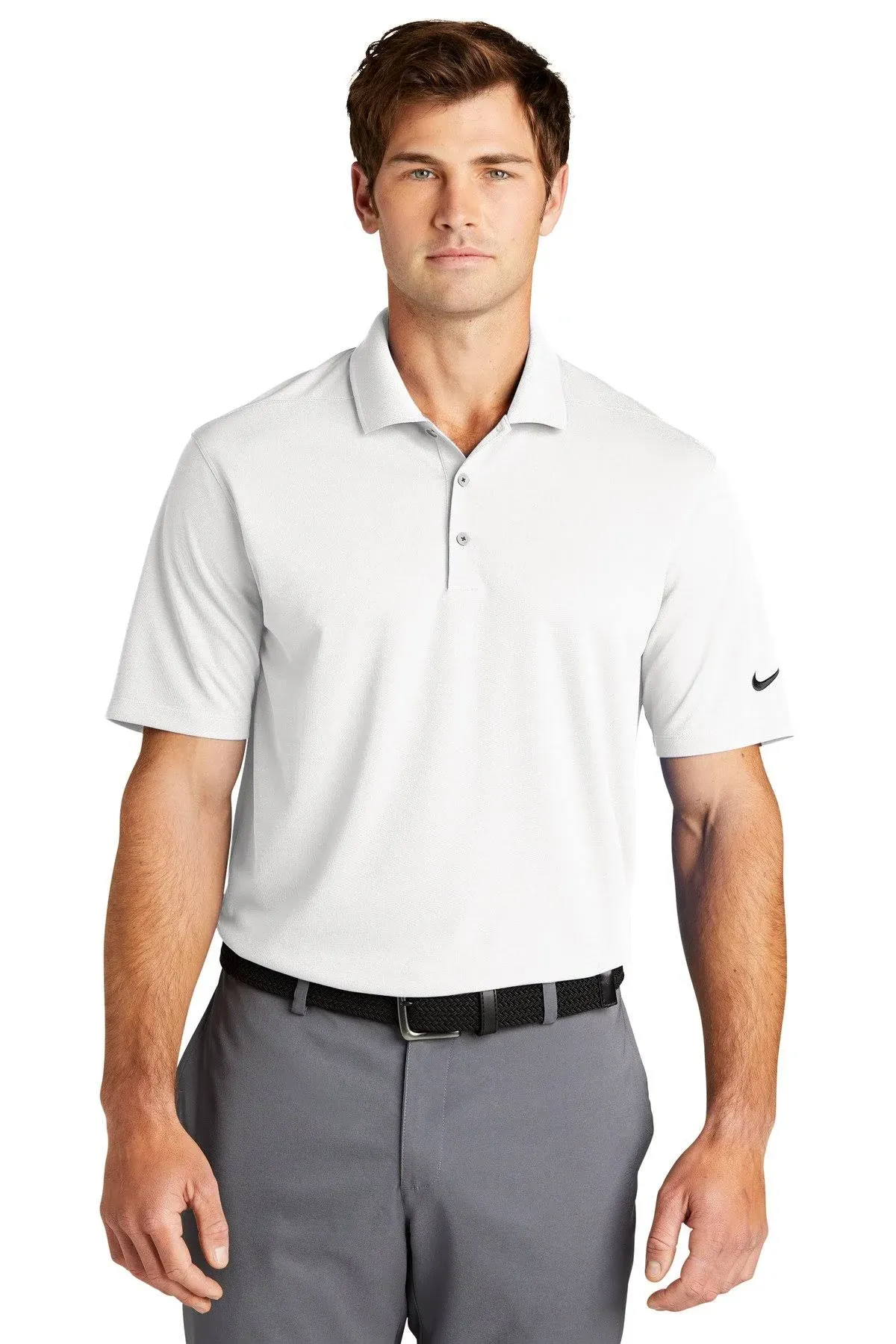 Nike NKDC1963 - Dri-Fit Micro Pique 2.0 Polo L White