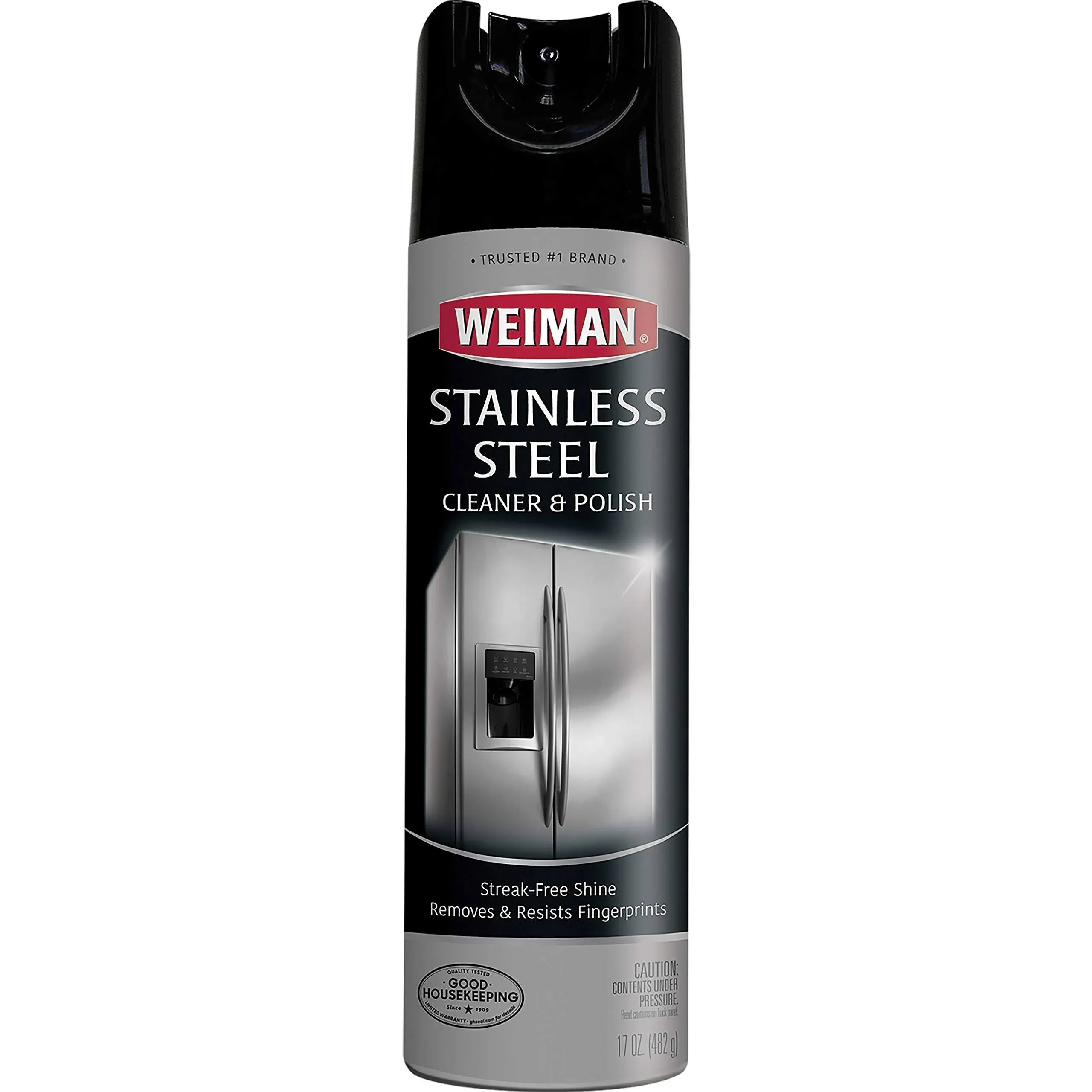 Weiman Stainless Steel Cleaner and Polish, 17 oz Aerosol, 6-carton