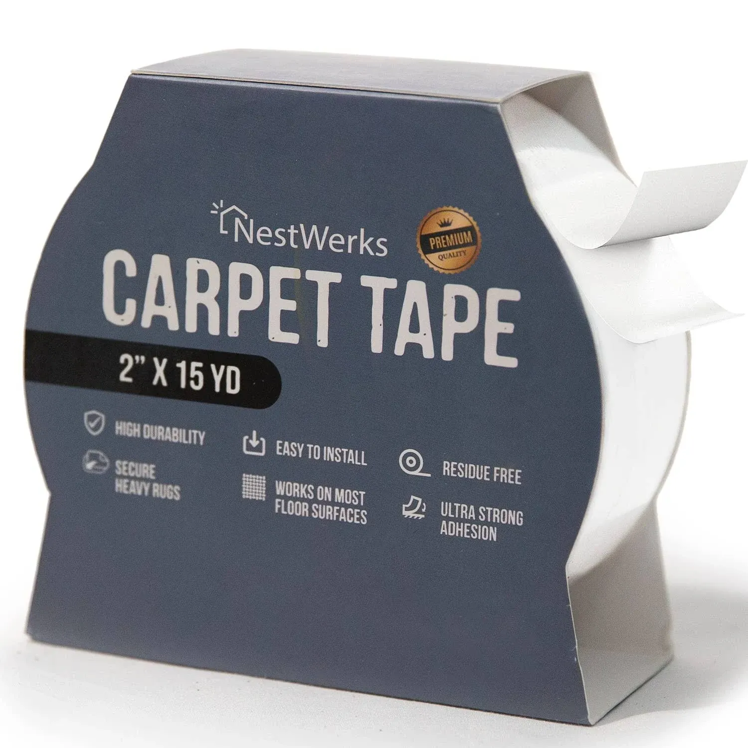 Double Sided Carpet Tape for Hardwood Floors, Tile Floors, Laminate Floors, Rug 