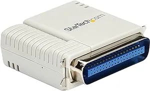 StarTech.com 1 Port 10/100 Mbps Ethernet Parallel Network Print Server, Centronics Printer Server, TAA - Replaced by PM1115P3