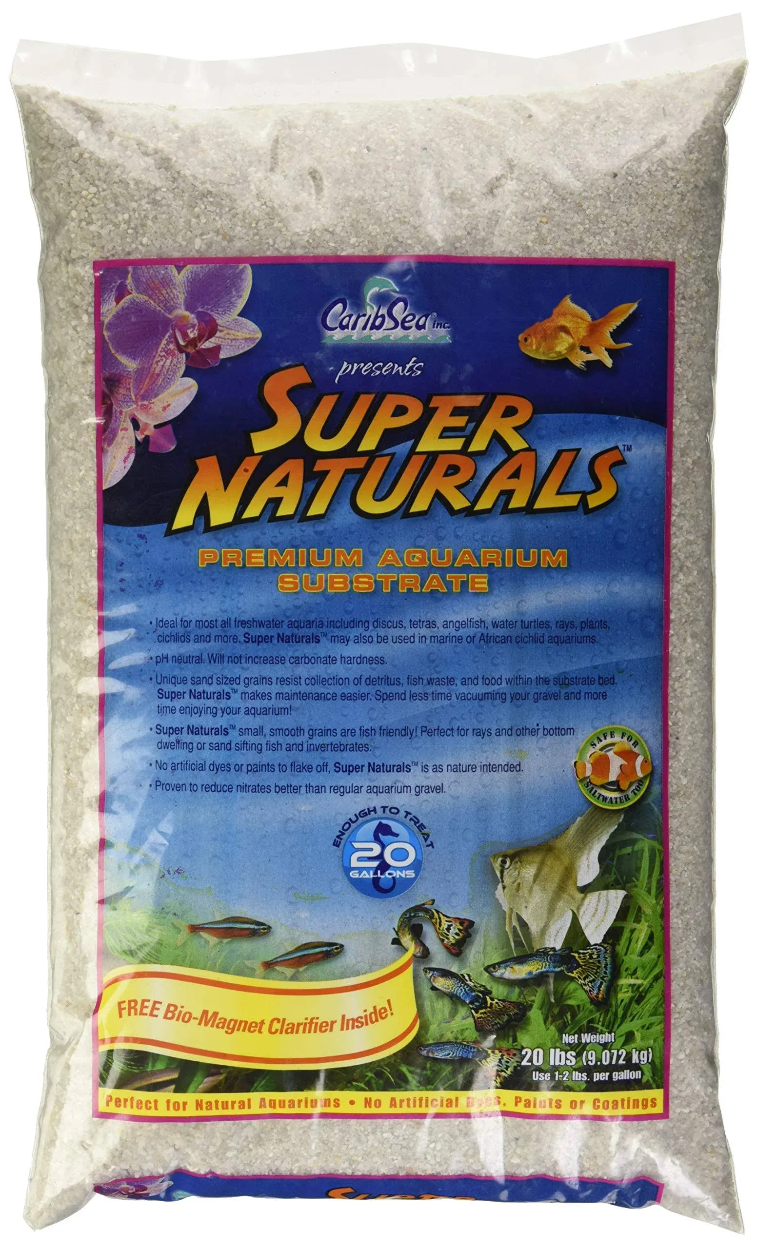 CaribSea Super Naturals Freshwater Premium Aquarium Substrate 20 lbs