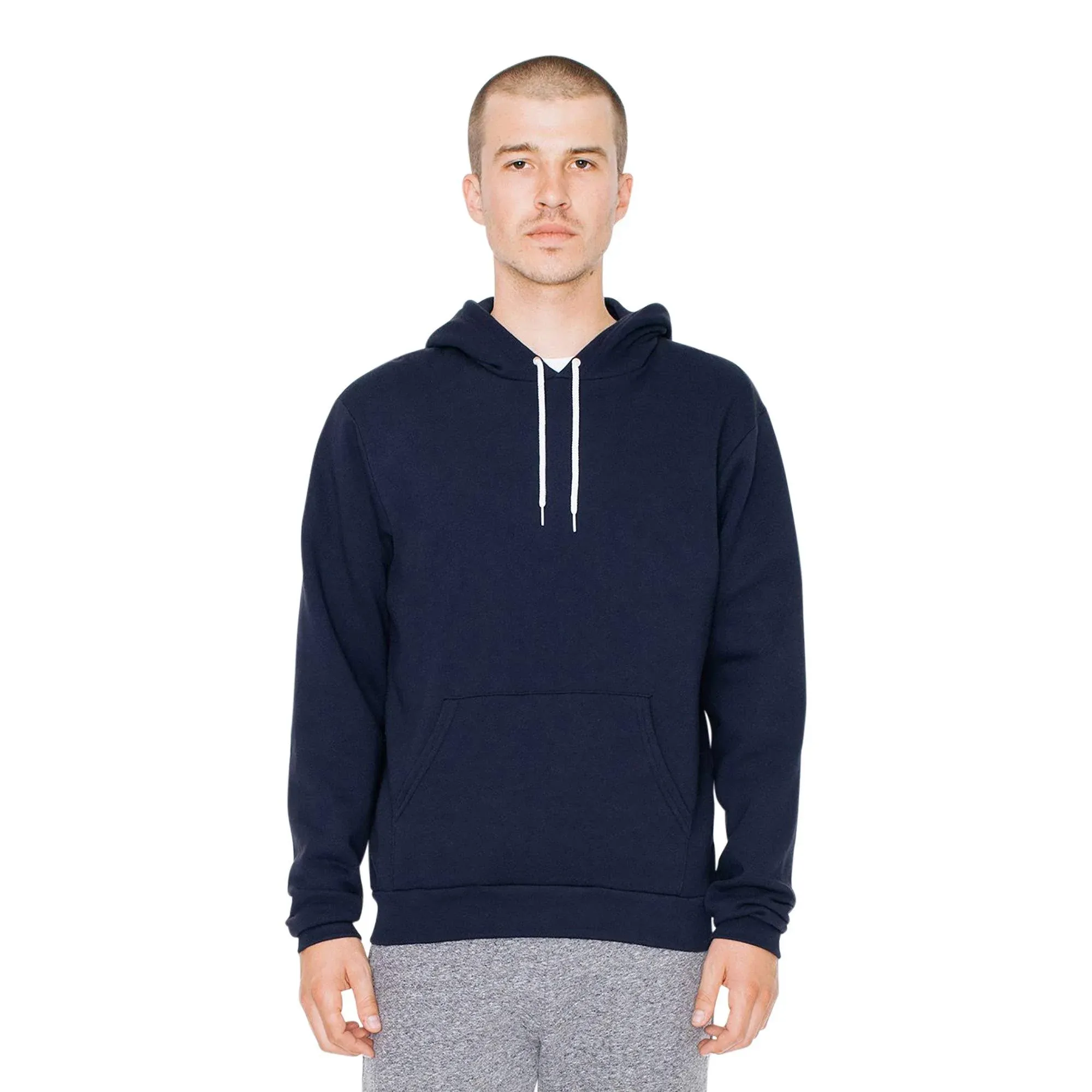 American Apparel F498W Unisex Flex Fleece Drop Shoulder Pullover Hoodie