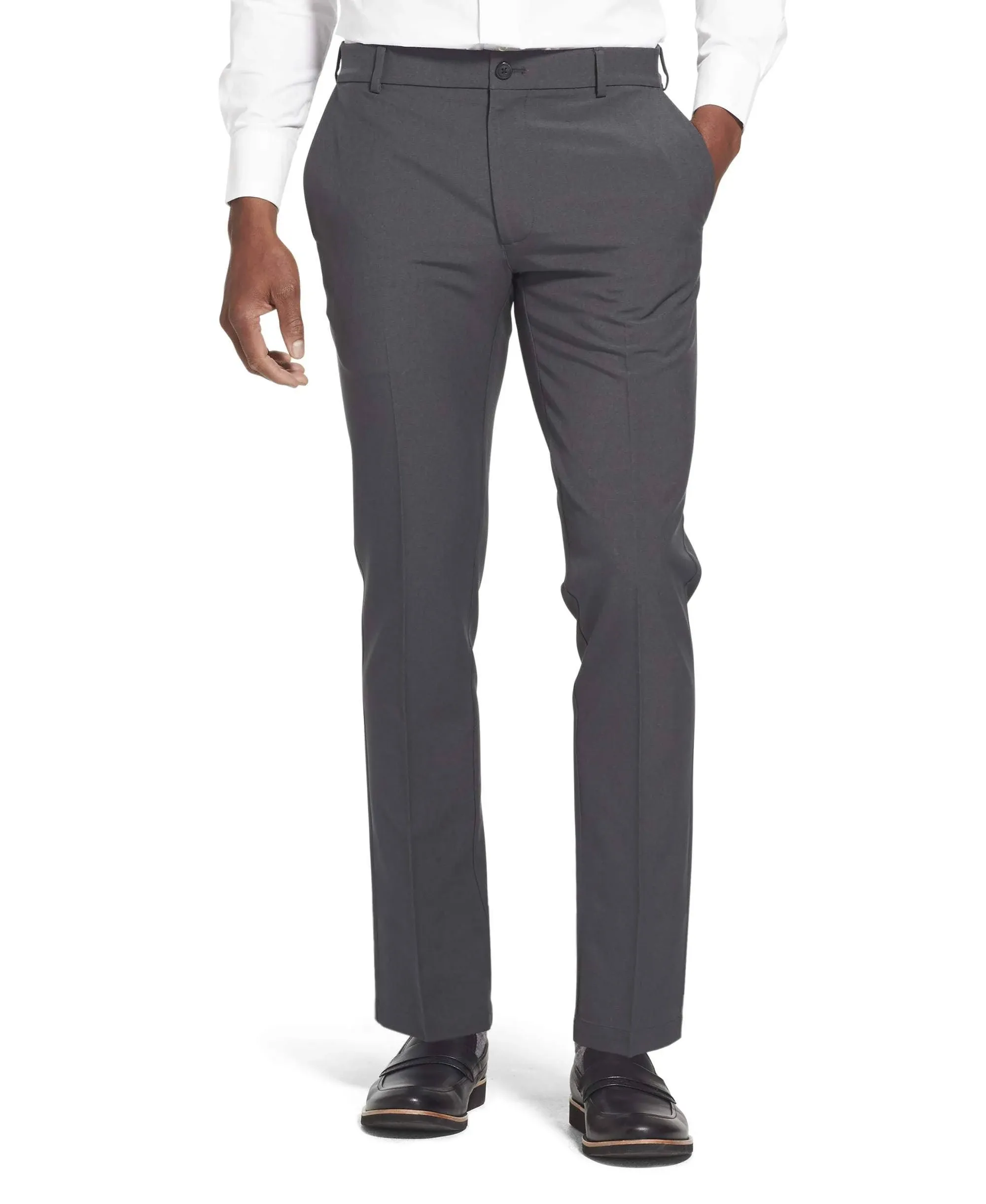 Van Heusen Men's Slim Fit Flex Flat Front Pant