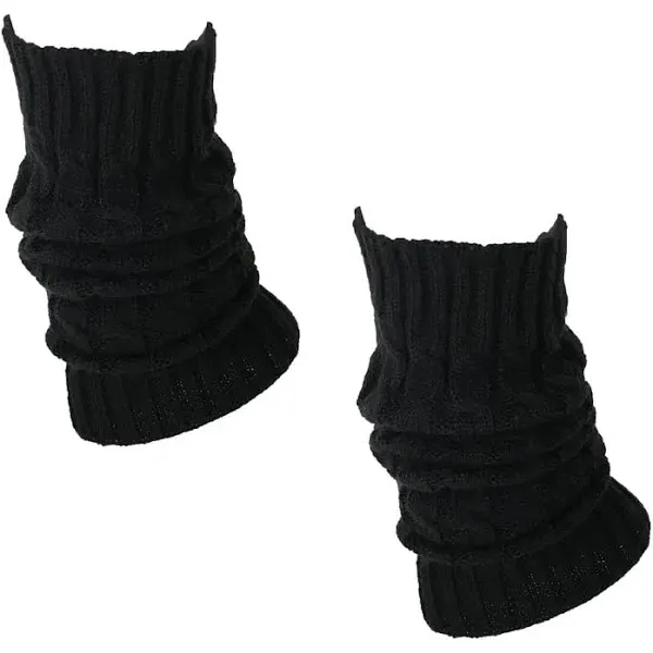 F.C. Fashion Culture Women's Cable Knit Ribbed Leg Warmers Boot Toppers