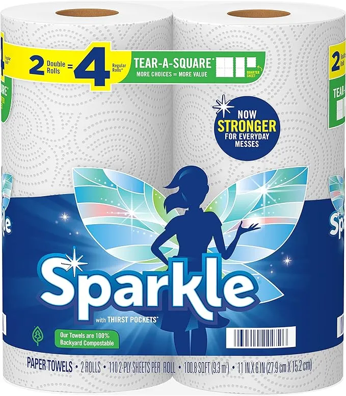 Sparkle Tear-A-Square Paper Towels