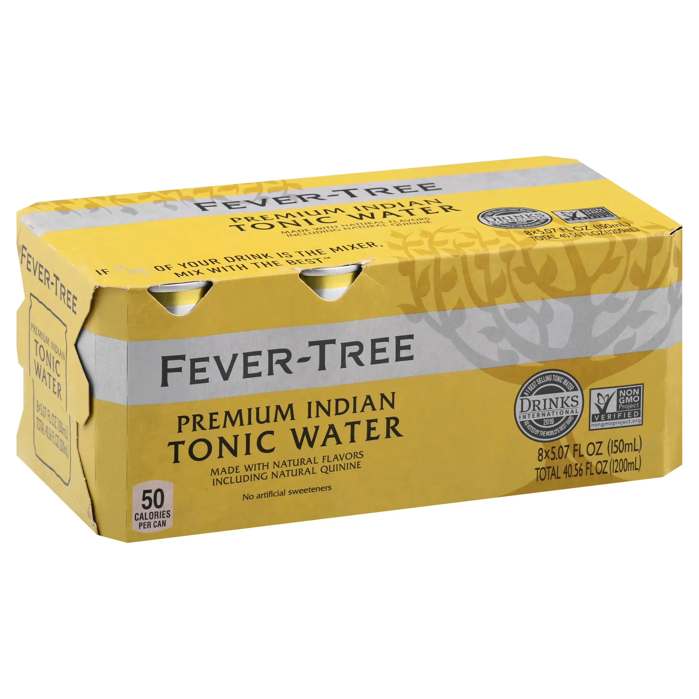 Fever-Tree Tonic Water, Premium Indian - 8 pack, 5.07 fl oz cans