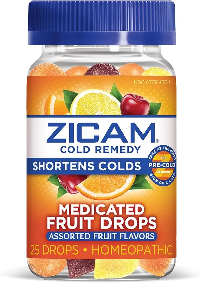 Zicam Cold Remedy Medicated Fruit Drops