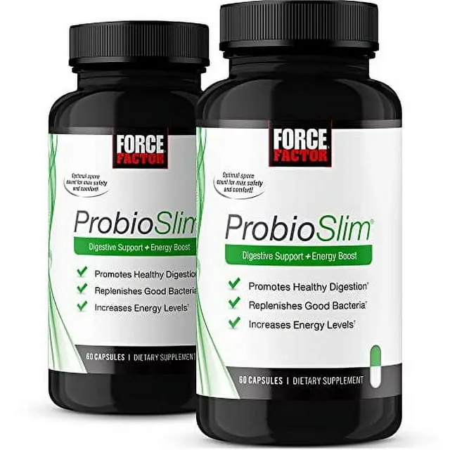 Force Factor ProbioSlim + Prebiotic Fiber 120 Capsules