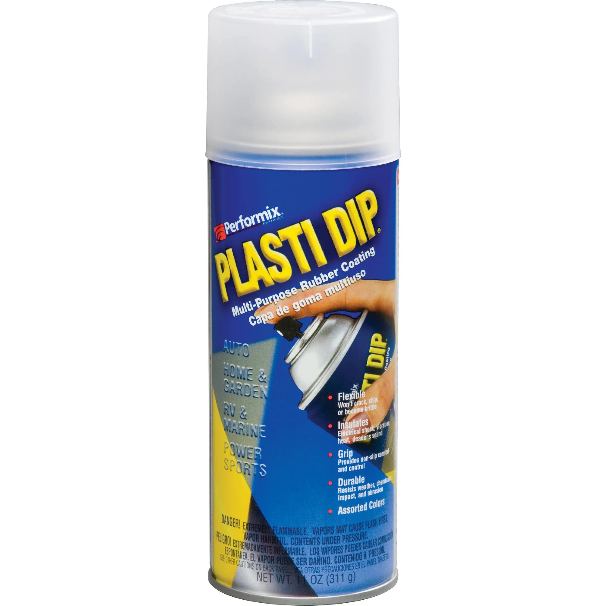 Plasti Dip Performix 11209-6PK Clear Multi-Purpose Rubber Coating Aerosol - 11 oz., (Pack of 6)