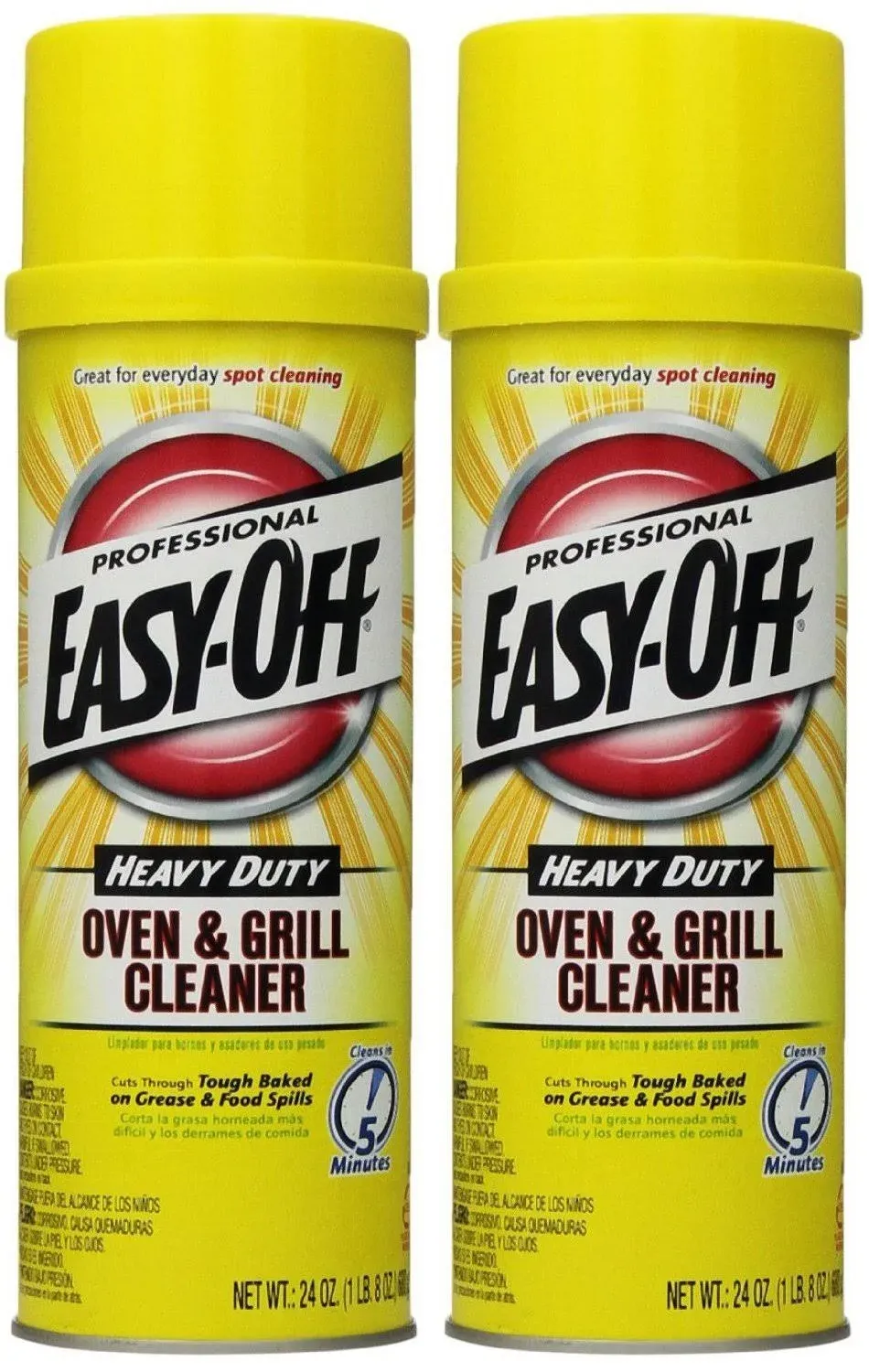 Easy Off Heavy Duty Oven & Grill Cleaner - 2 count, 24 oz cans