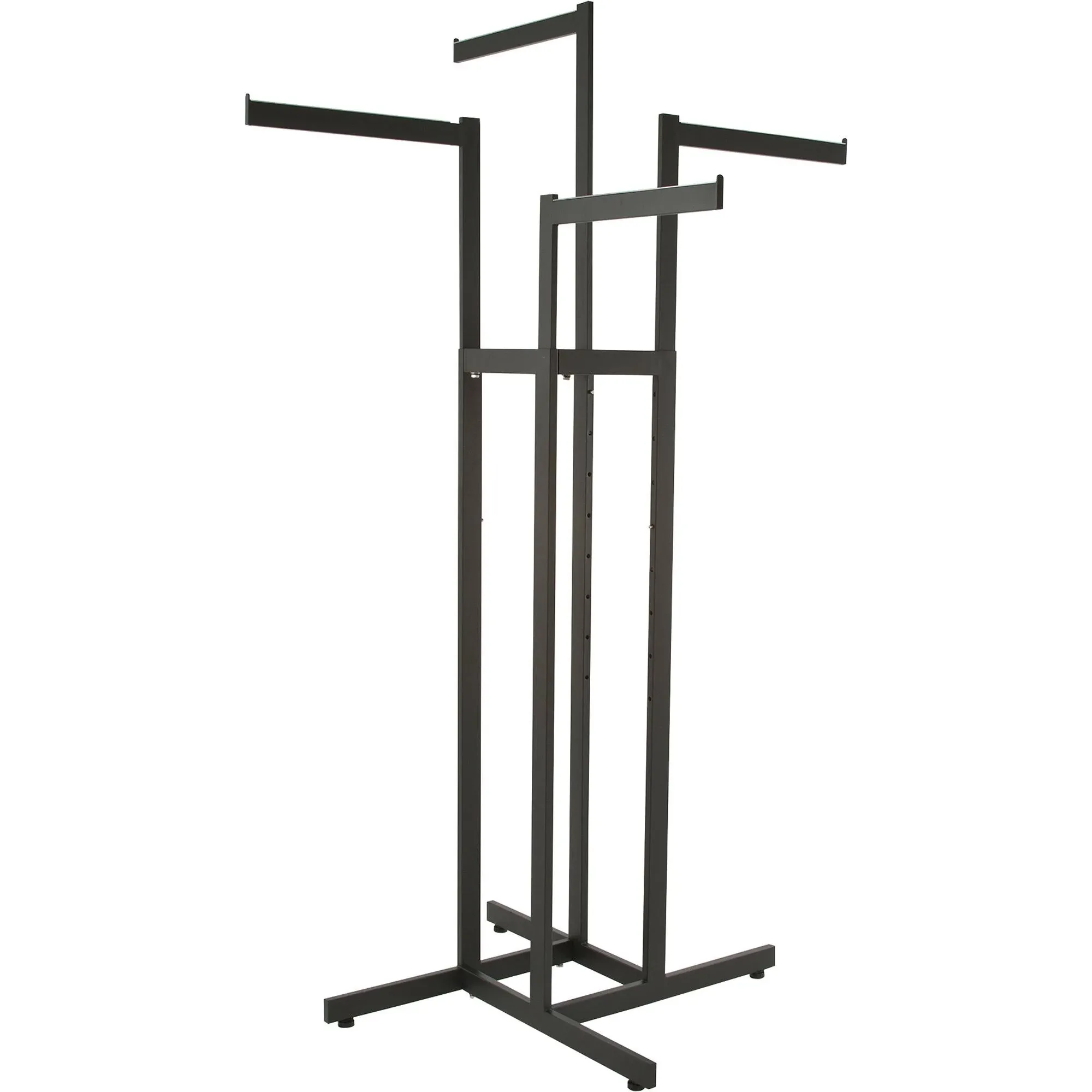 Econoco 4-Way Rack with Straight Arms, Rectangular Tubing