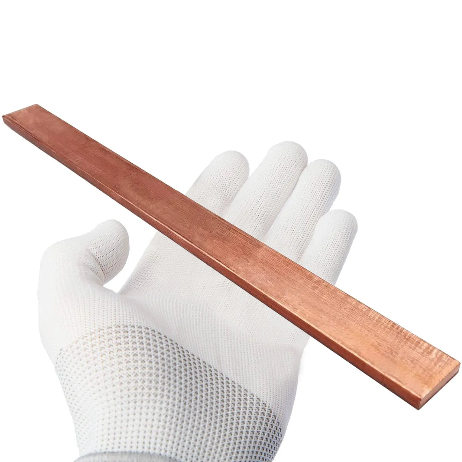 guvddliz 1/4" x 1" C110 Copper Flat Bar 12" Long, Copper Bus Bar