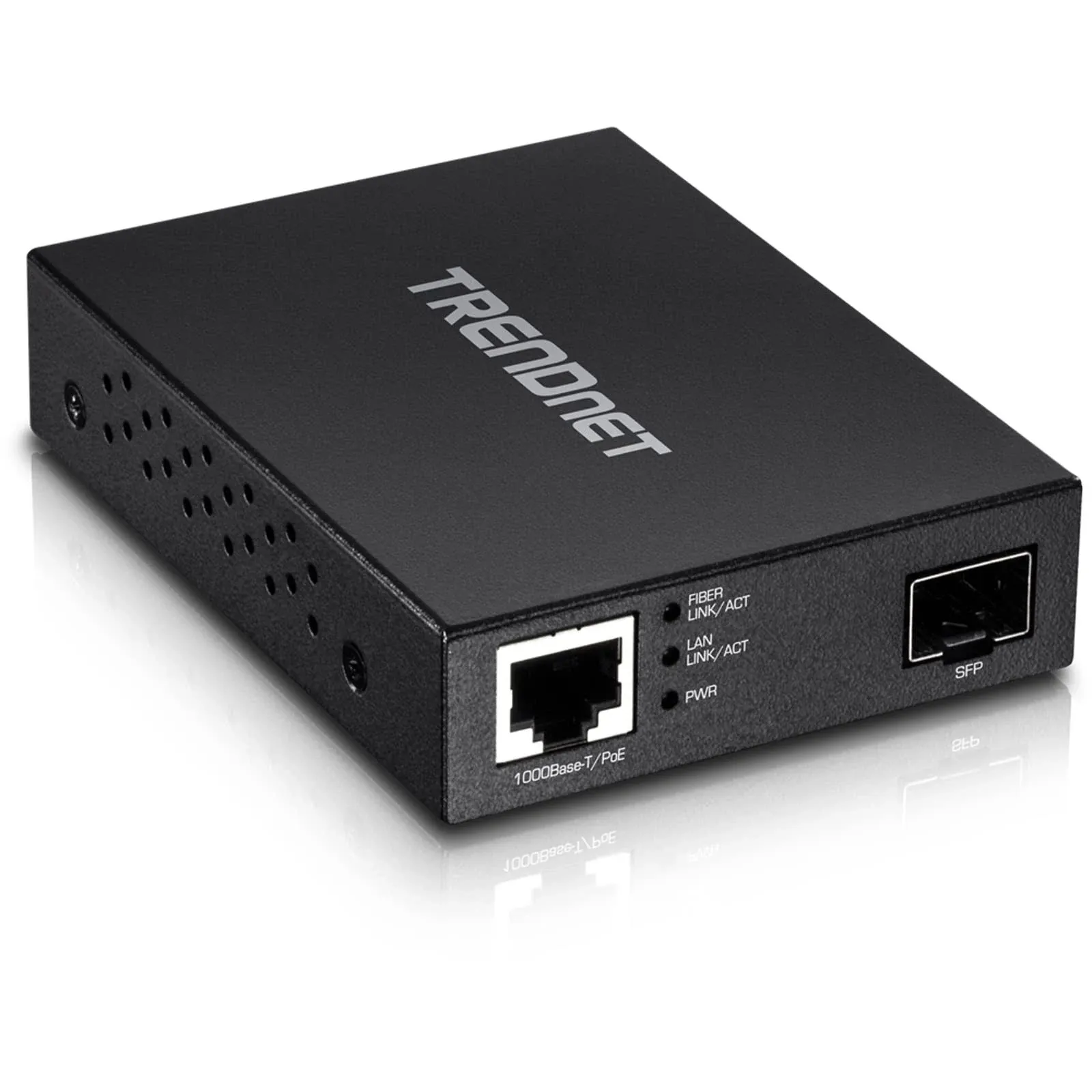 TRENDnet TFC-PGSFP Gigabit PoE PD SFP Fiber Media Converter