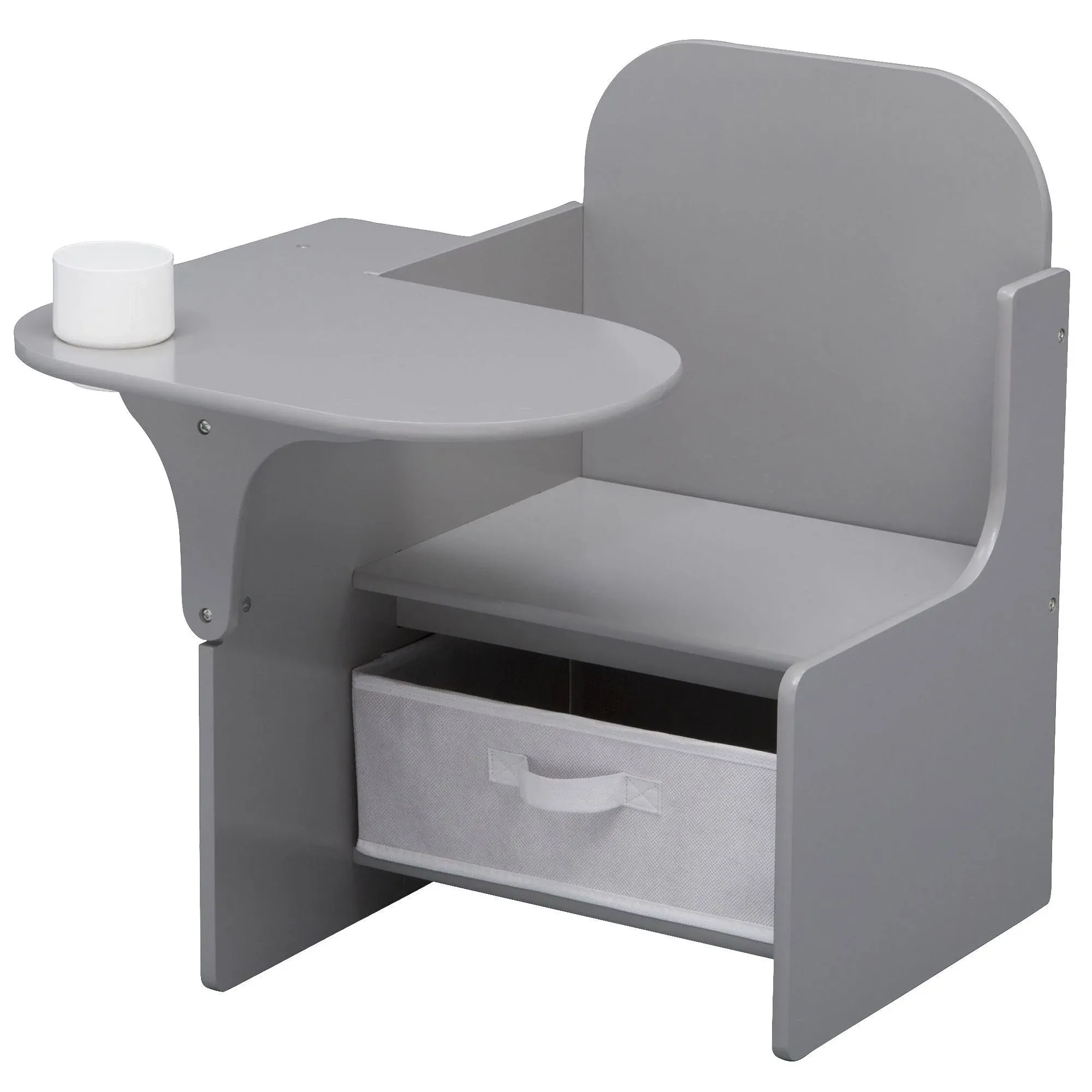 Delta Children Classic Chair Desk With Storage Bin, Grey