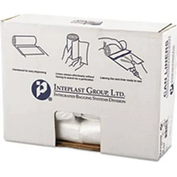 Inteplast Group S243308N 24 x 33 in. 8 Micron High-Density Can Liner - Clear