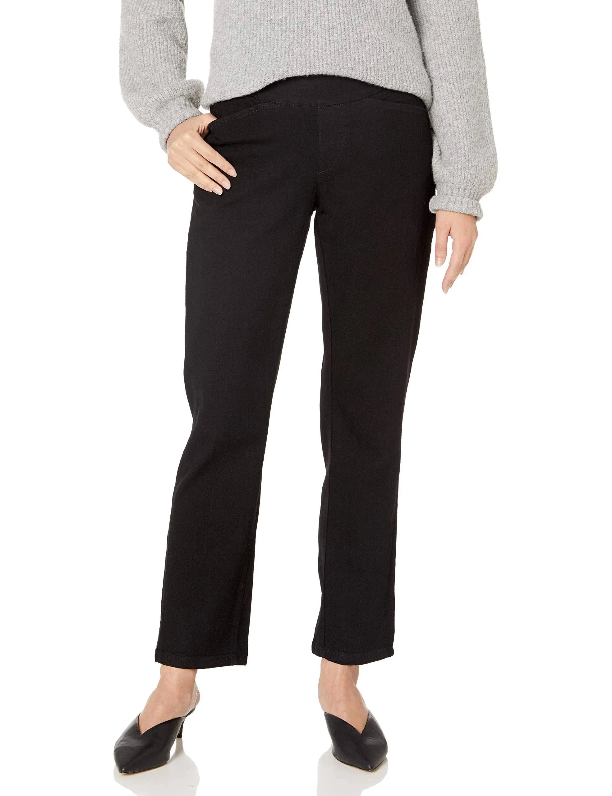 Chic Classic Collection Women's Easy-Fit Elastic-Waist Pant