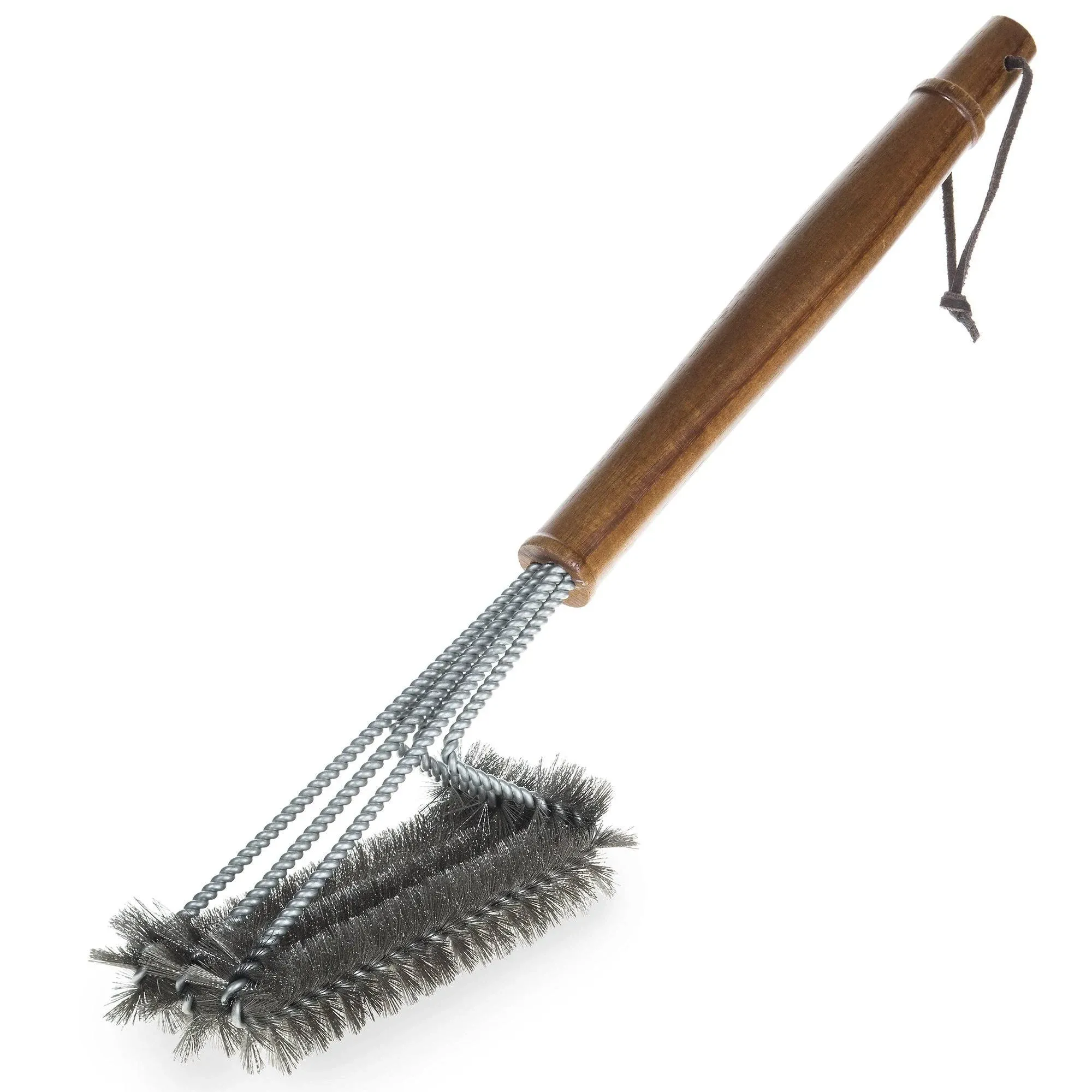 All Angles Bbq Grill Brush For Outdoor Grill โ€\x9c Cleans All Angles Large Wood...