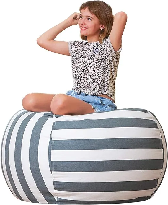 Aubliss Stuffed Animal Bean Bag Storage Chair, Beanbag Covers Only for