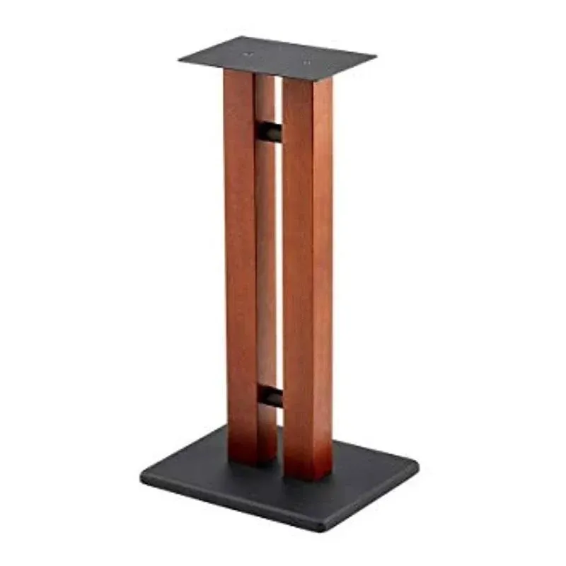 Monolith Speaker Stands 24 Inch Cherry Each 50Lbs Capacity Adjustable