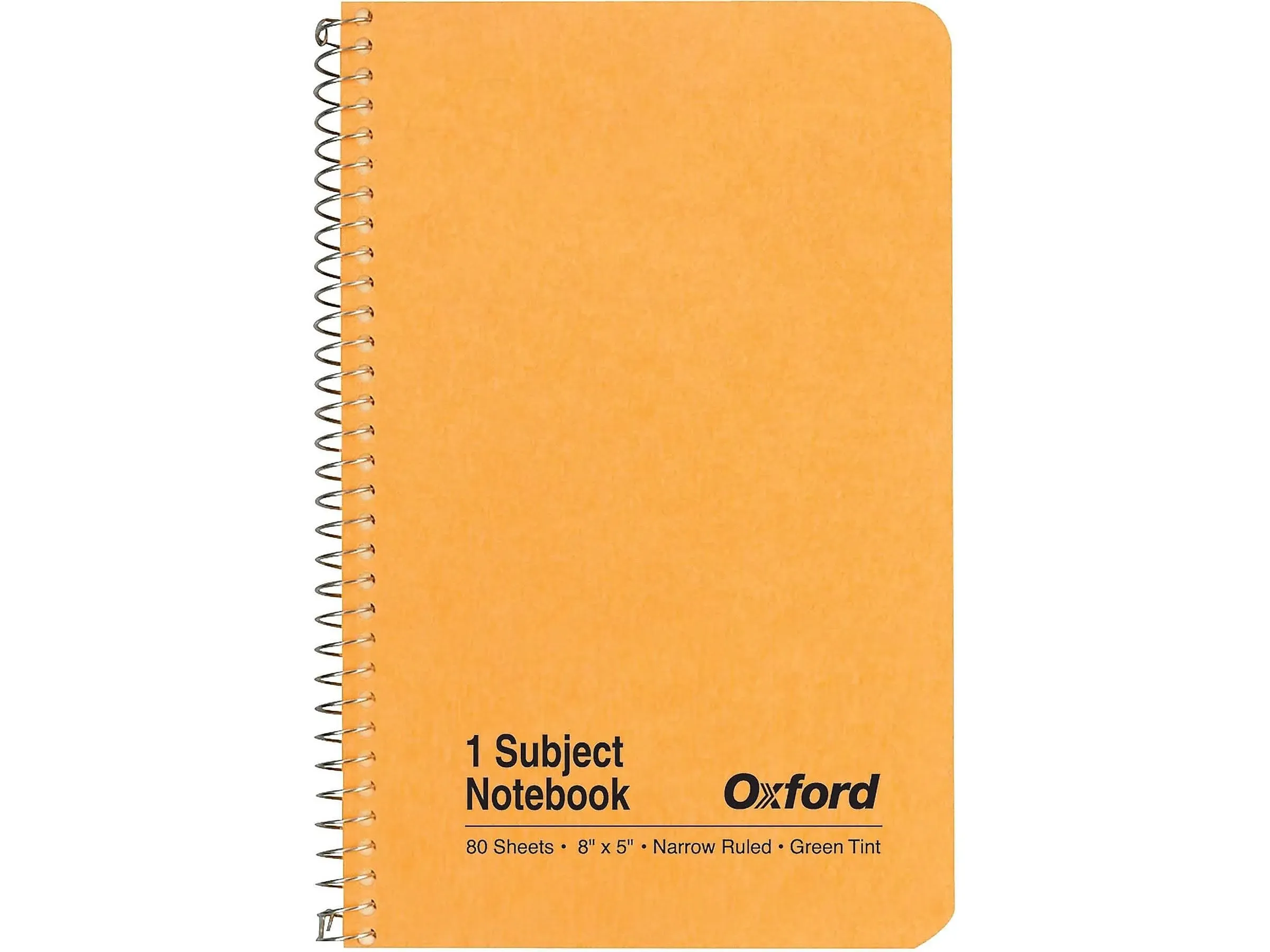 Oxford One-Subject Notebook, Narrow Rule, Natural Kraft Cover, 8 x 5, 80 Sheets 25401R