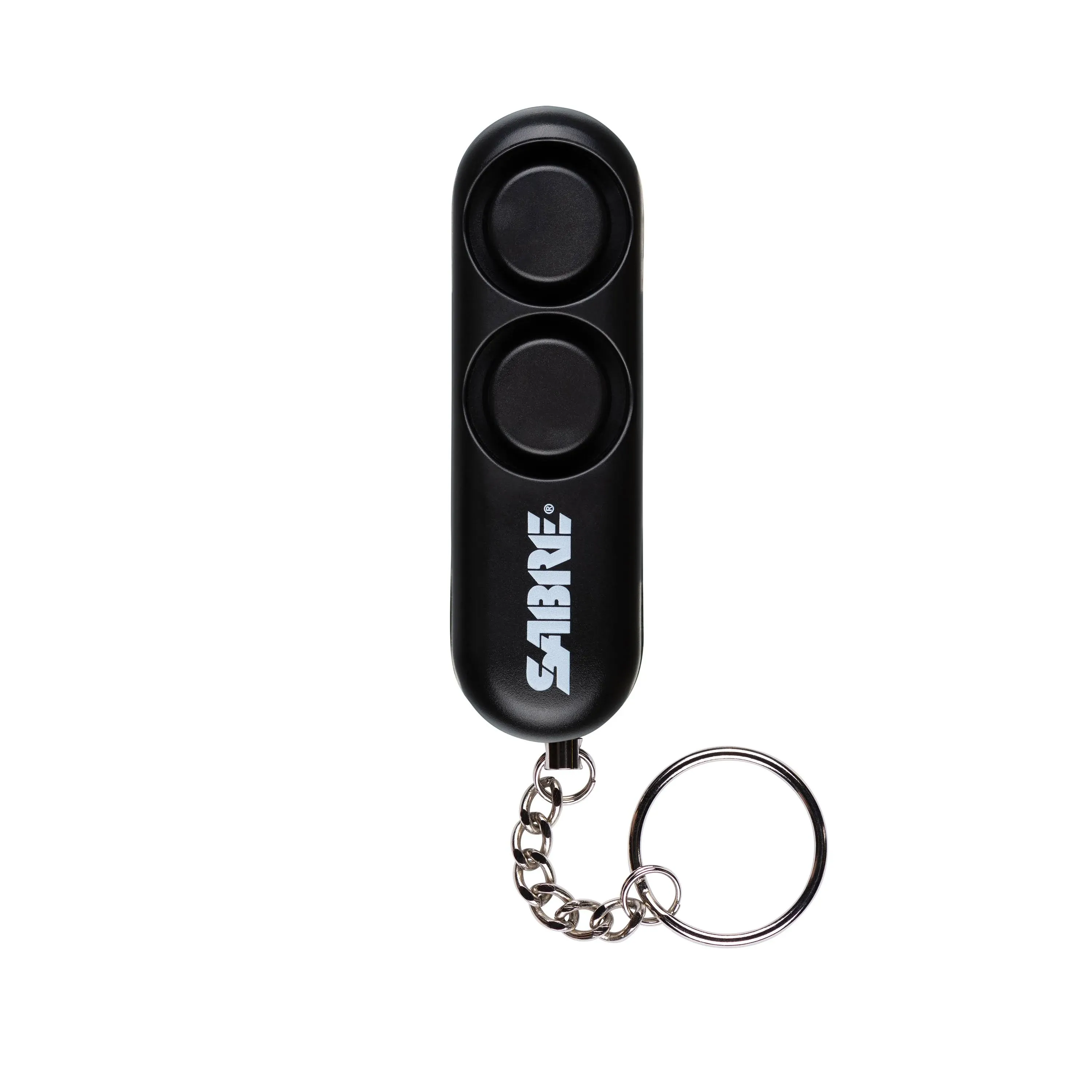 SABRE Personal Alarm With Key Ring, 120dB Alarm, Audible Up To 1,280 Feet (390 Meters), Simple Operation, Reusable, Black