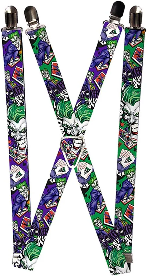 Suspenders - 1.0" - THE JOKER Playing Cards Poses