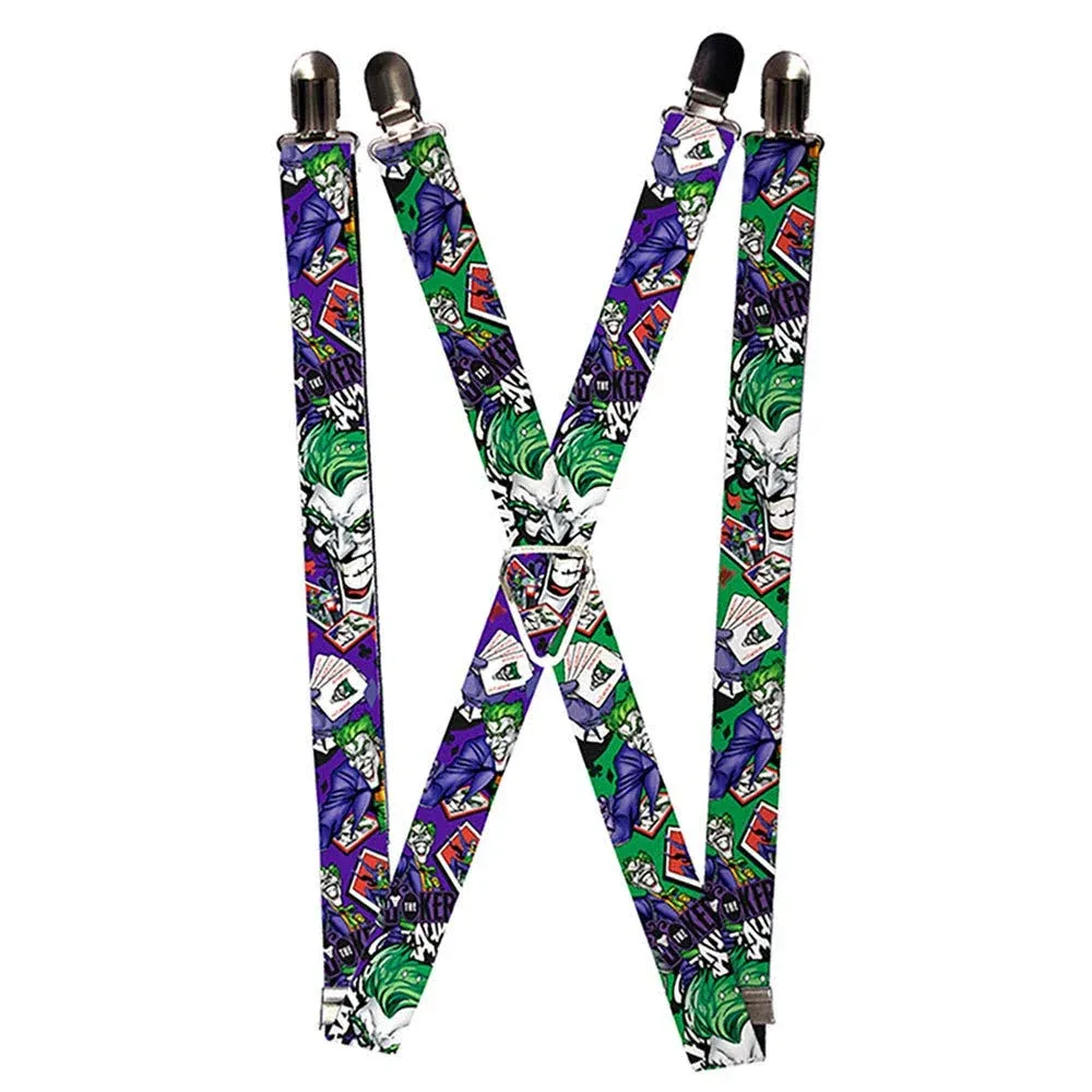 Suspenders - 1.0" - THE JOKER Playing Cards Poses