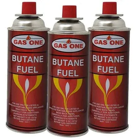 dailywebdeals Butane Fuel Canisters for Portable Camping Stoves,Gas Burners, UL Listed 8