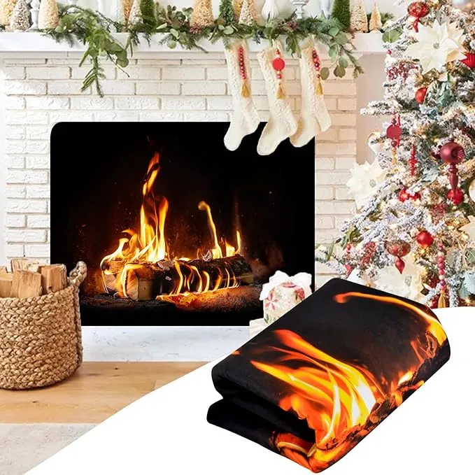 Magnetic Fireplace Cover for inside Fireplace Stops Heat Loss, Fireplace Blanket