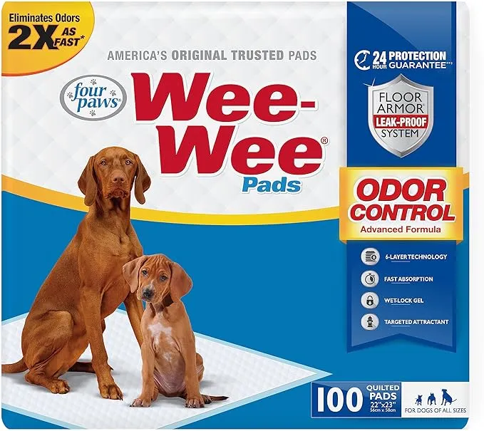 Four Paws Four Paws Wee-Wee Ultimate Attractant Dog Pee Pads with Grass Scent 1ea/100 ct