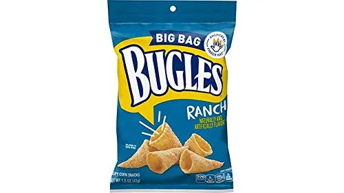 Bugles Corn Snacks, Ranch, 1.5 Oz (Pack of 36) 