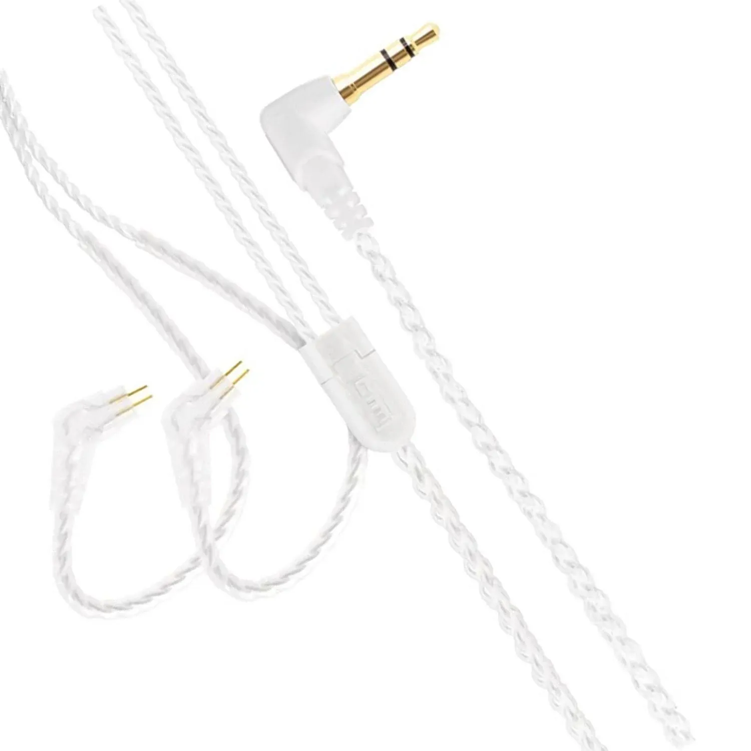 CTM IEM Replacement Cable 50 inch| Clear | 2-Pin Connector | by Clear Tune Monitors