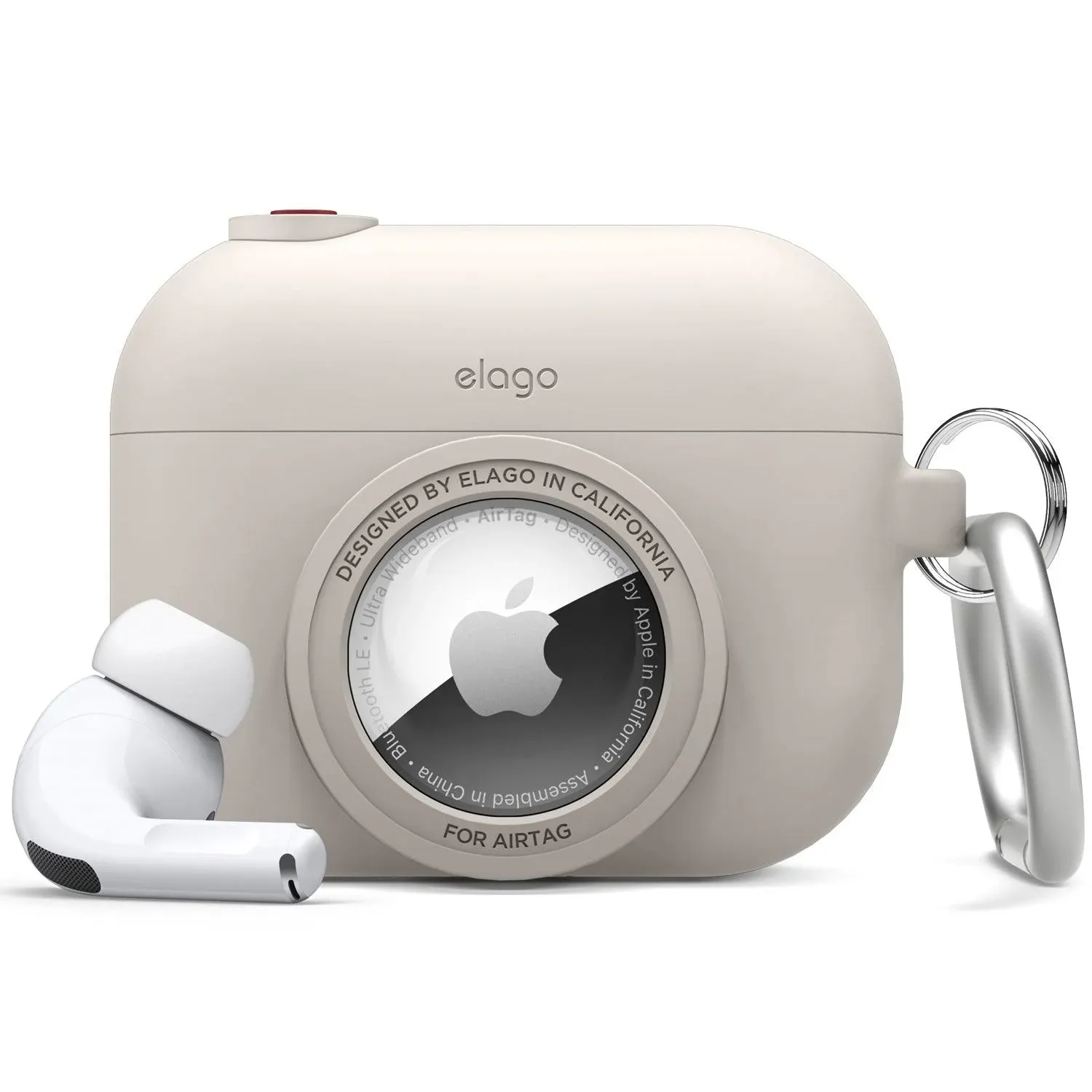 elago Instant Case Compatible with AirPods Pro, AirTag Compatible, Classic Design ...