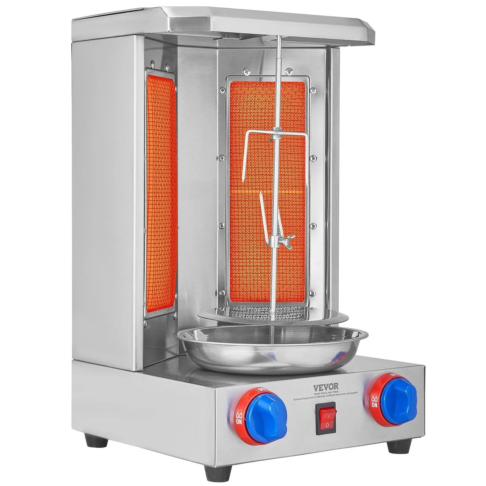 VEVOR Shawarma Grill Machine,Electric Vertical Broiler Gyro Rotisserie Oven Doner Kebab Machine