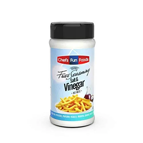 Gourmet Fries Seasonings Bottle Salt and Vinegar 12 Ounce