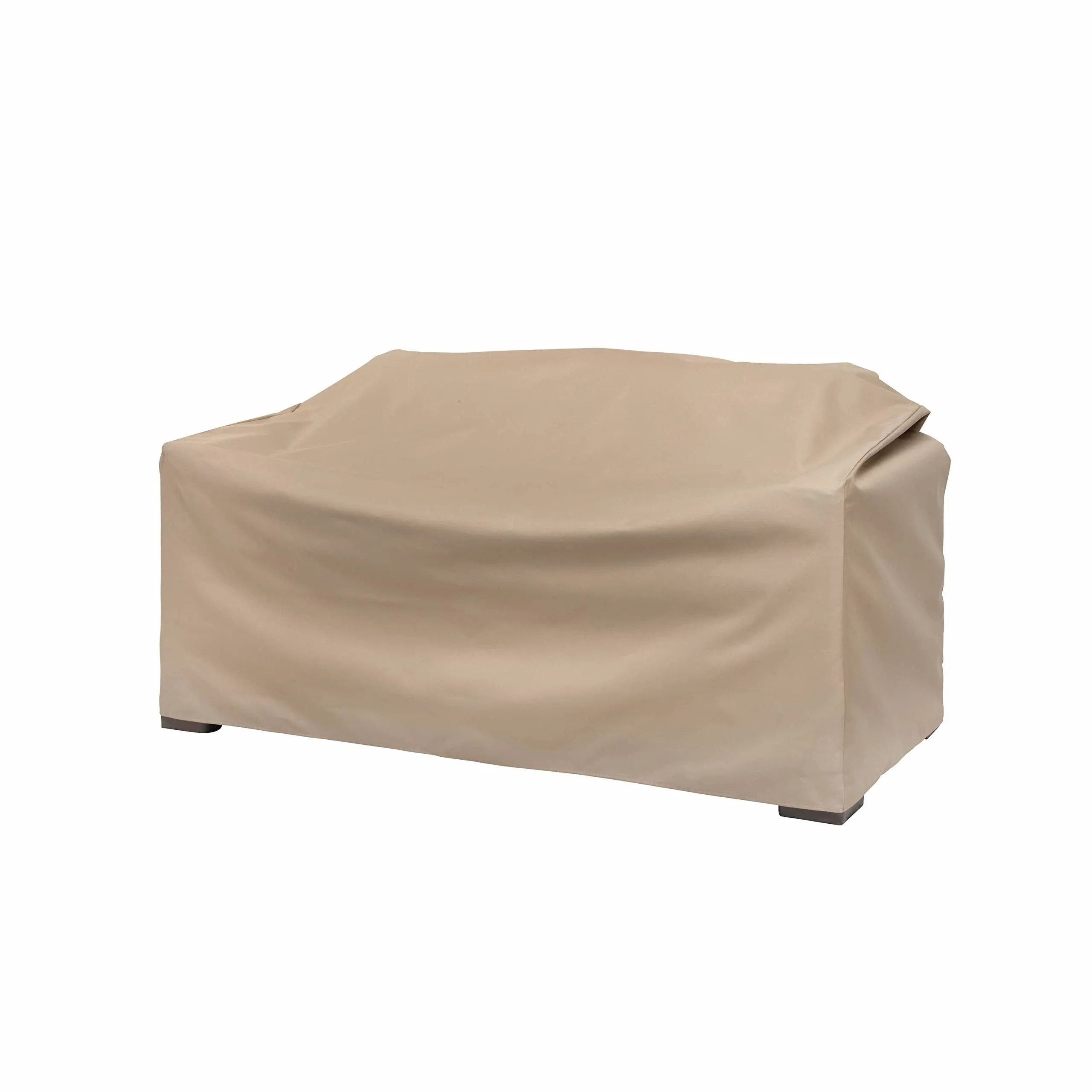 Modern Leisure Basics Patio Loveseat Cover, 55"L X 33"W X 38"H, Khaki