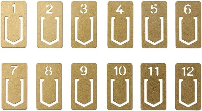 Midori Brass Clip Number (43080006)