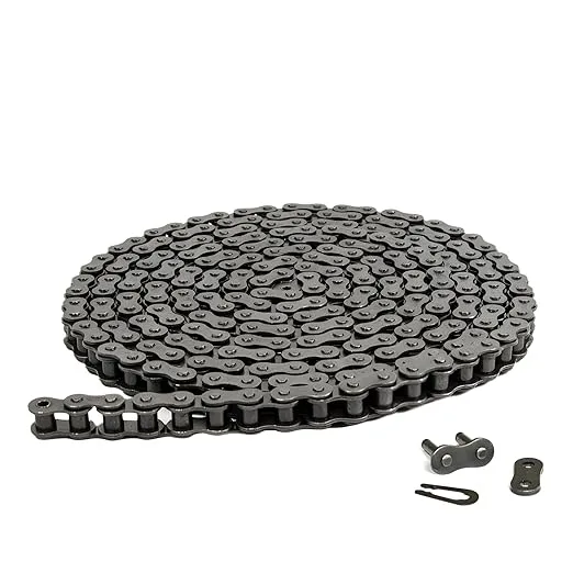 Jeremywell 40 Roller Chain 5 Feet with 1 Connecting Link for Go Karts, Mini Bikes, Scooters, ATV, MTV, Dirt Bike and Other Industrial Machinery