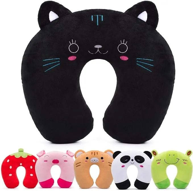 Travel Pillow for Kids Toddlers  Animal Neck Pillow Head Chin Support Pillow U Shaped Cushion Plush  Soft Neck Head Chin Support Pillow  Gifts for Children[Tiger]