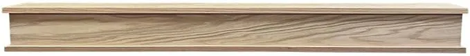 Mantels Direct Bisbee 60 inch x 6 inch Floating Fireplace Wood Mantel Shelf - Unfinished