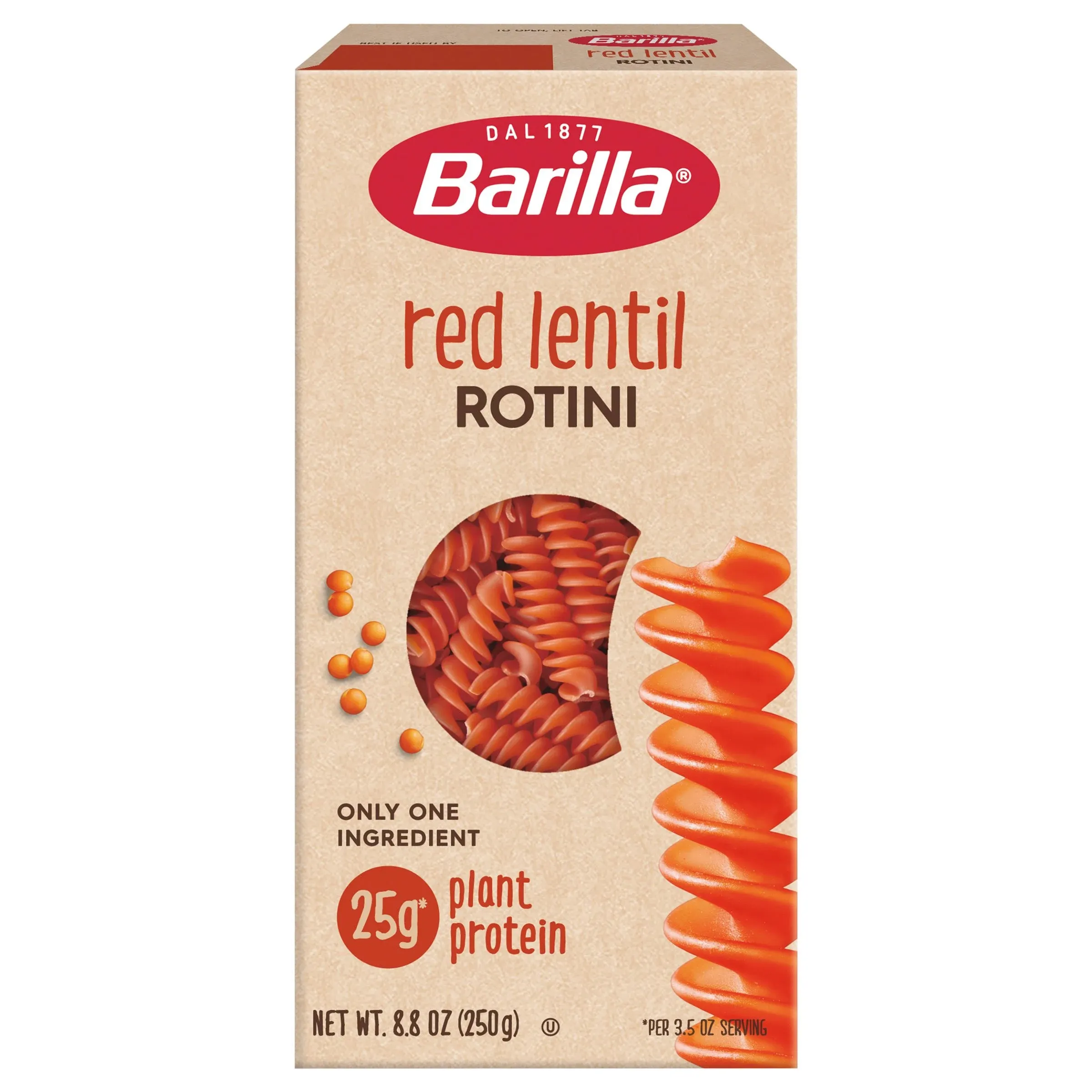 Barilla Red Lentil Rotini Pasta - 8.8 oz box